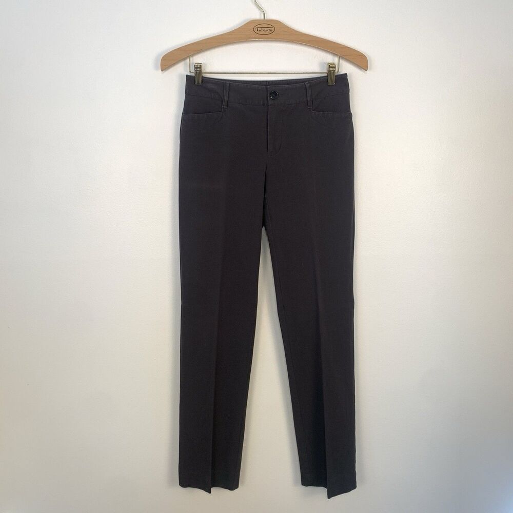 Eddie Bauer Womens 4 Gray Casual Chino Pants Blakely Fit